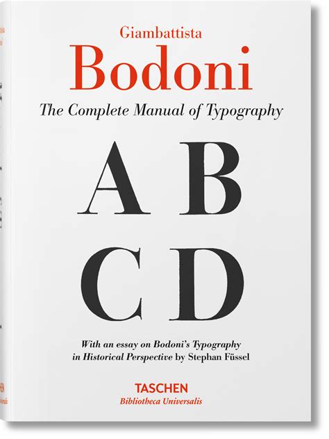 Bodoni, Manuale Tipografico, Ebook PDF
