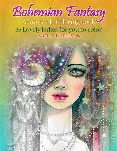 Bohemian Fantasy A Grayscale Coloring Book Kindle Editon