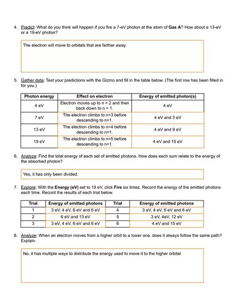 Bohr Model Introduction Gizmo Answers Doc