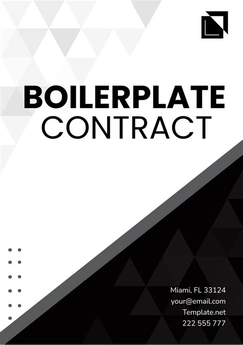 Boilerplate Contract Template