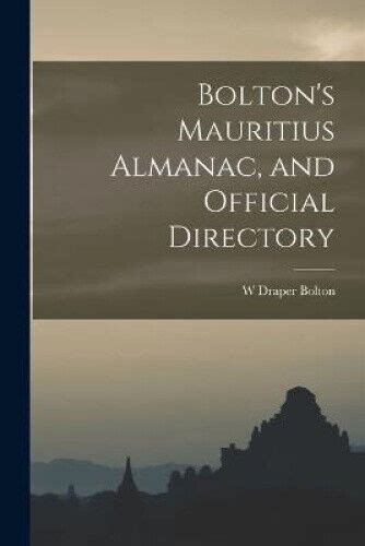 Bolton's Mauritius Almanac Kindle Editon