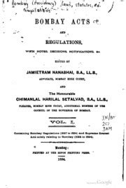 Bombay Acts and Regulations PDF