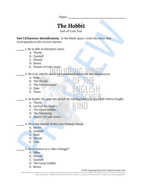 Bompacrazy The Hobbit Answers Kindle Editon