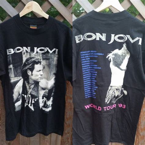 Bon Jovi Tshirt: The Epitome of Rock and Roll Fashion