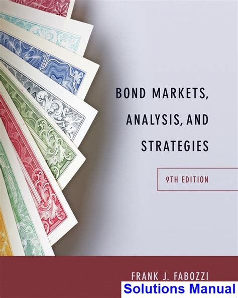 Bond Market Analysis And Strategies Solution Manual PDF