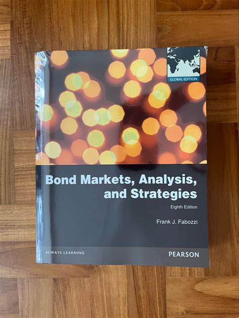 Bond Markets Analysis and Strategies 8th Edition Epub