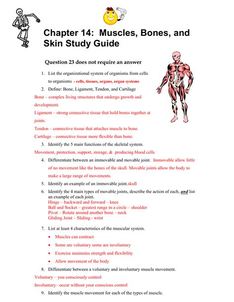 Bones And Skeletal Tissues Study Guide Answers Kindle Editon