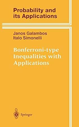 Bonferroni-type Inequalities with Applications 1stEdition PDF