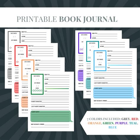 Book Journal Template