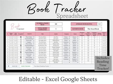 Book Tracking Template
