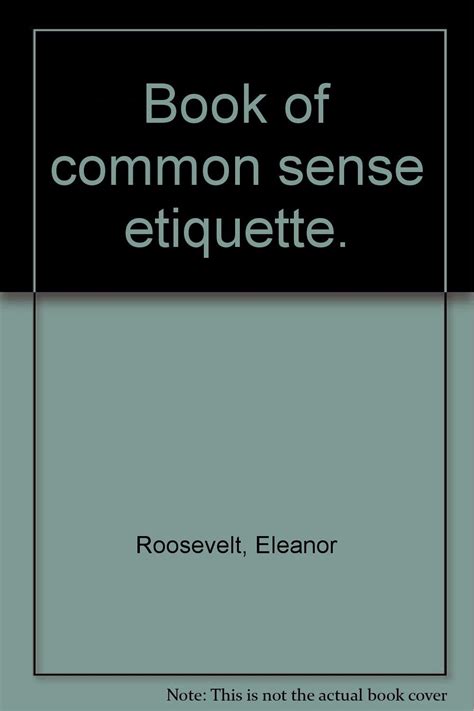 Book of Common Sense Etiquette Doc