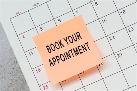 Book your appointment in advance