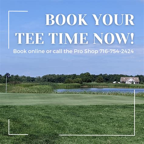 Book your tee time in advance,