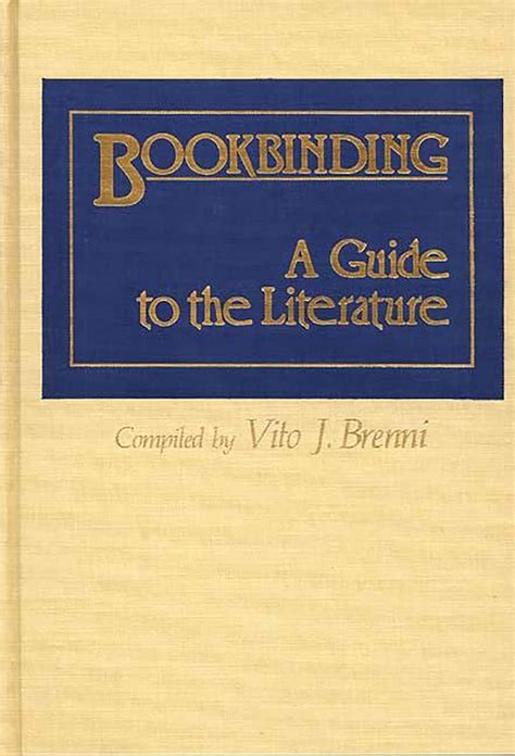 Bookbinding A Guide to the Literature Epub