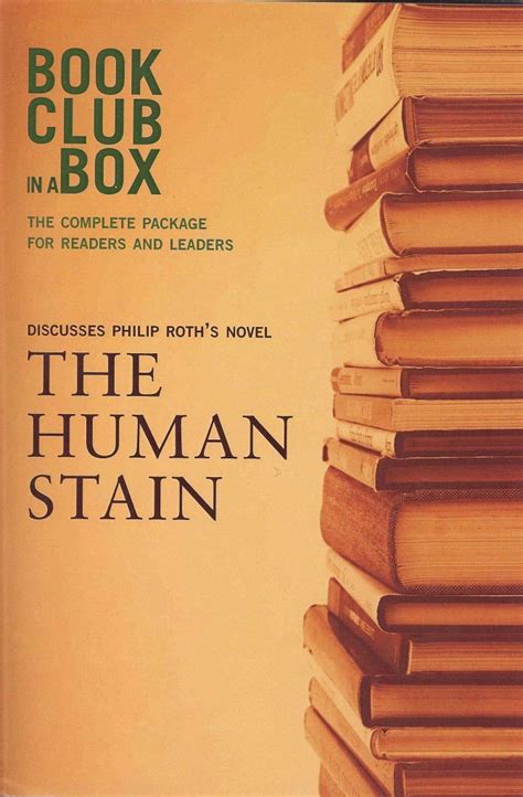 Bookclub-in-a-Box Discusses The Human Stain the Novel by Philip Roth PDF