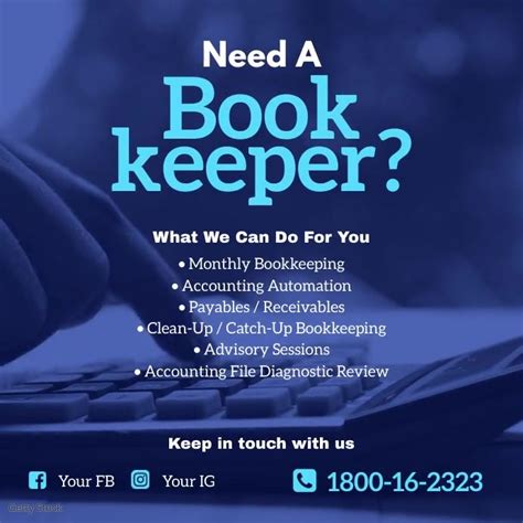 Bookkeeper flyers sample Ebook Reader