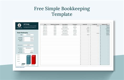 Bookkeeping Excel Template