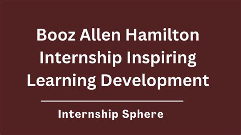 Booz Allen Hamilton Summer 2024 Internship: Uncover Your Potential in Innovation and Impact