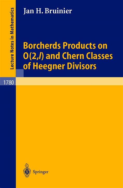 Borcherds Products on O(2,l) and Chern Classes of Heegner Divisors PDF