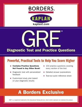 Borders GRE Diagnostic Tests and Practice Questions Second Edition PDF