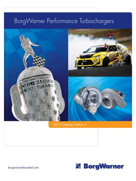 Borgwarner Turbocharger Catalog