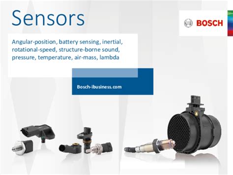 Bosch Sensor Catalogue