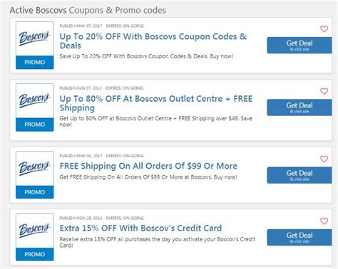 Boscovs Coupon Code Printable