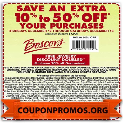Boscovs Printable Coupon