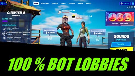 Bot Lobbies: The Ultimate Guide to Grinding XP and Loot in Fortnite