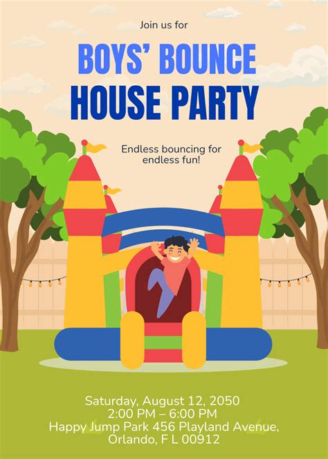 Bounce House Template