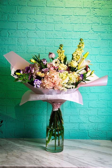 Bouquet of Flowers on Table: A Flourishing Focal Point