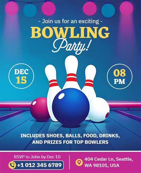 Bowling Flyer Template