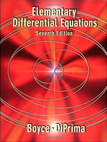 Boyce Differential Equations 7th Edition Solutions Ebook Kindle Editon