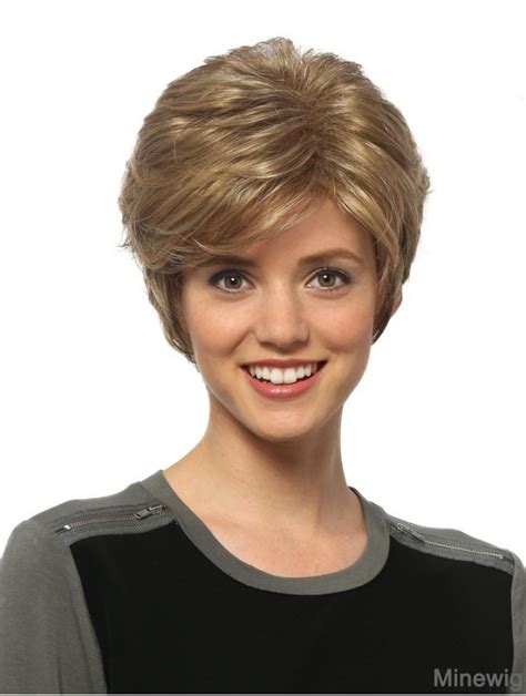 Boycuts Synthetic Blonde Wavy 8" Monofilament Wigs