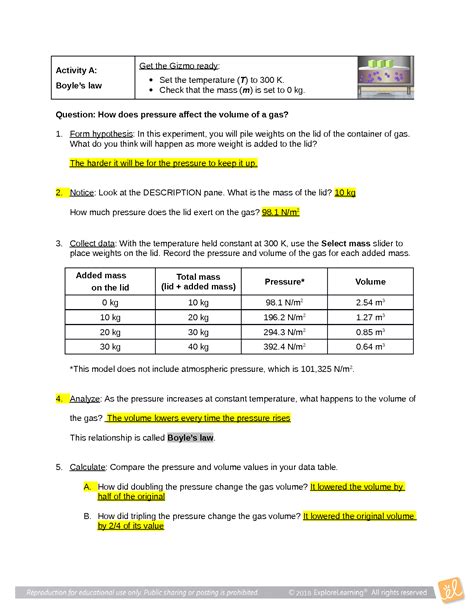 Boyles Law And Charles Gizmo Answers Epub