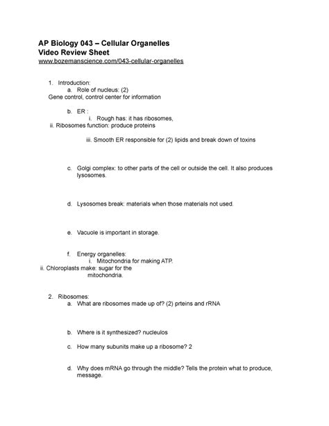 Bozeman Biology Packet Answers Epub