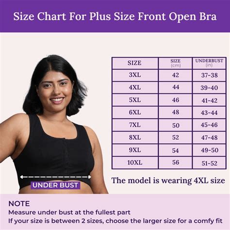 Bra Plus Size Chart