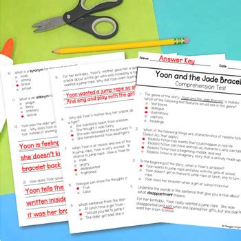 Bracelet Comprehension Test Answer Key Doc