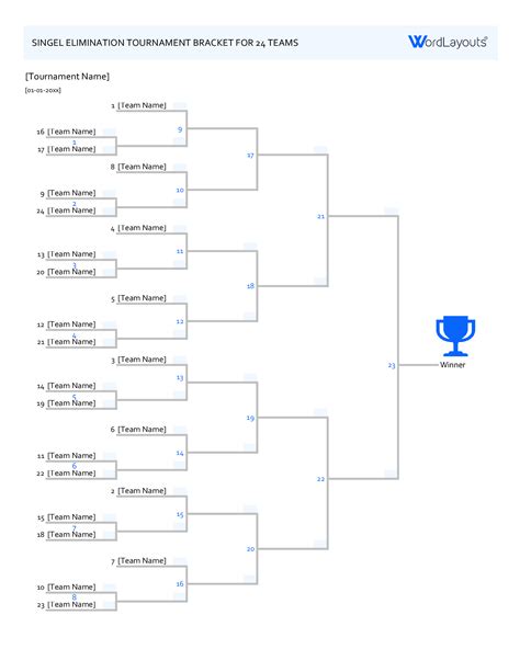Bracket Template For Excel