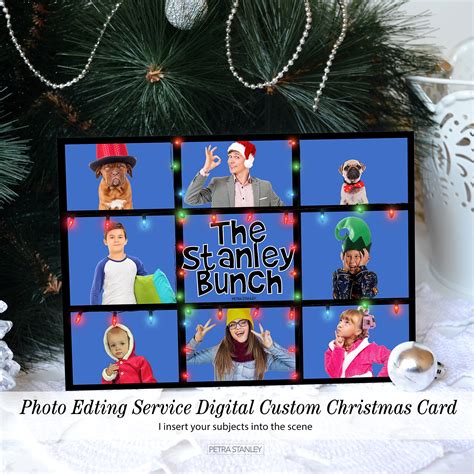 Brady Bunch Holiday Card Template