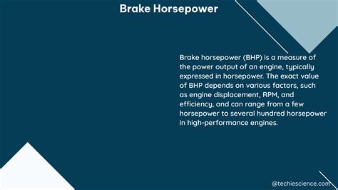 Brake Horsepower (BHP): A Comprehensive Guide for Understanding Engine Performance