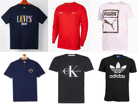 Brand-name t-shirts: