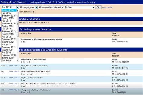 Brandeis University Class Schedule