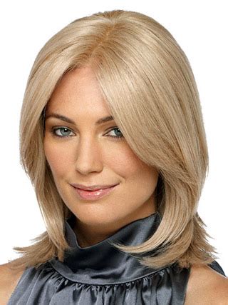 Braw Blonde Straight Shoulder Length Synthetic Wigs