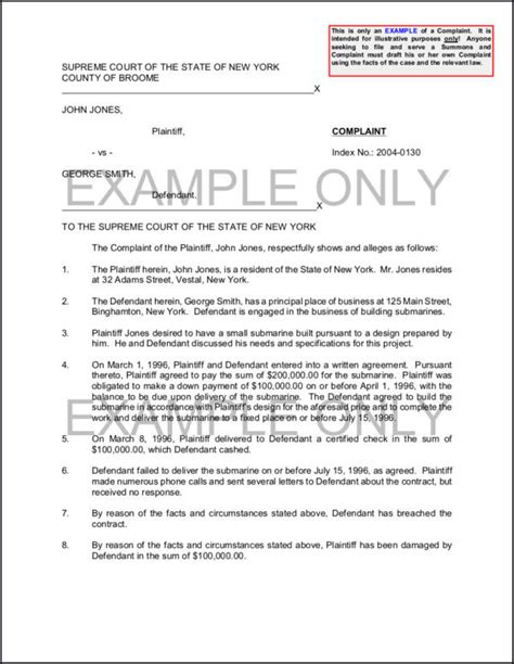 Breach Contract Answer Complaint PDF