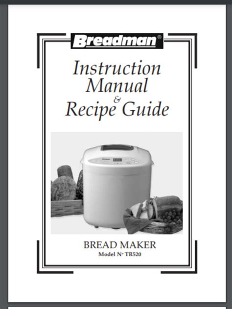 Breadman Tr520 Manual Ebook Reader