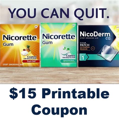 Break Free from Nicotine with Nicorette and Save $10!