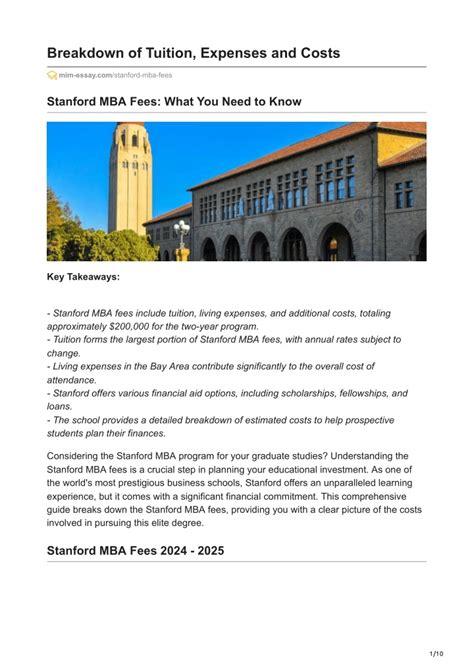 Breakdown of UGA MBA Tuition Costs