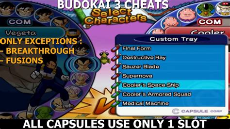 Breakthrough Skill or Separate Capsules: DBZ Budokai's Hidden Mechanics