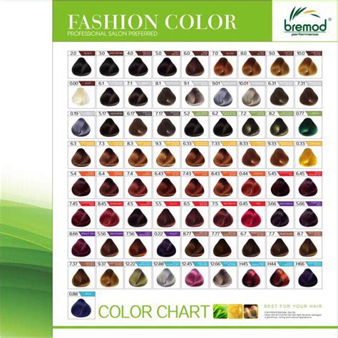 Bremod Hair Color Chart